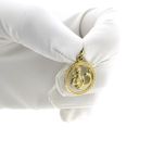 Image 10 of Gold zodiac sign pendant; Aquarius