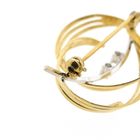 Image 6 of Two-tone gold fantasy brooch with diamonds; 0.02 ct.