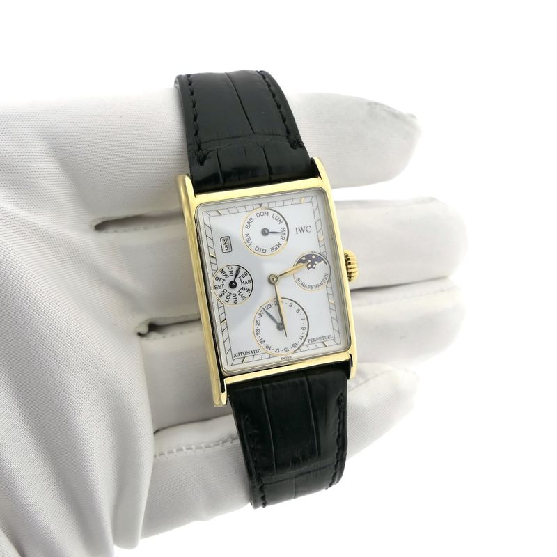 Image 7 of IWC Novecento Perpetual Calendar Moonphase IW3545; 18k. Gold men's watch