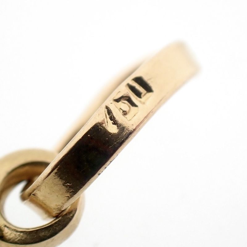 Image 5 of 18 carat gold pendant with a subtle cross