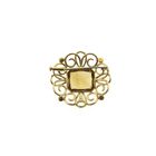 Image 3 of Gold brooch/pendant with citrine
