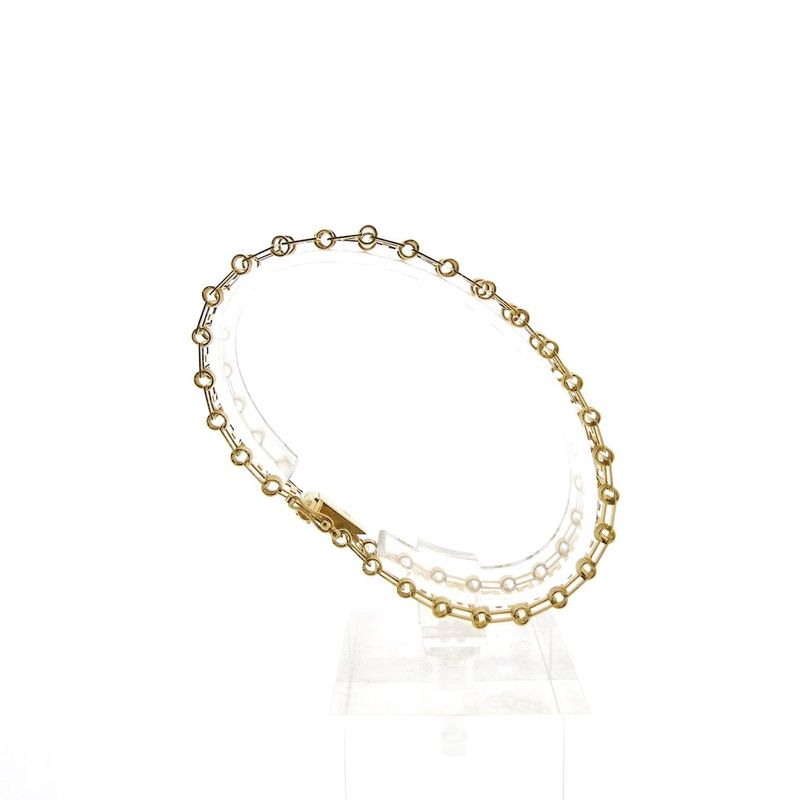 Image 4 of Gold meander link bracelet