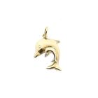 Image 1 of Two-tone gold pendant of two dolphins