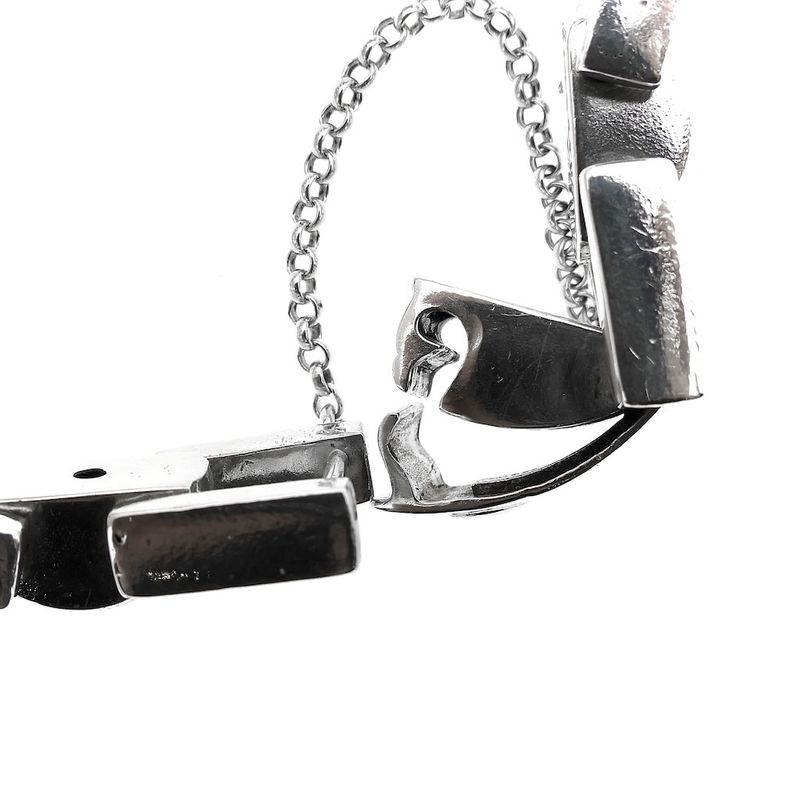 Image 5 of Silver Buddha to Buddha bracelet; Batul | 19 cm