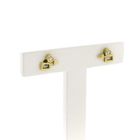 Image 2 of Gold stud earrings with zirconia