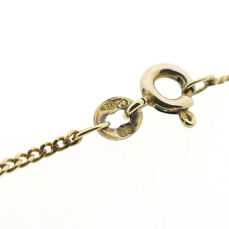 Image 6 of Gold gourmet link chain | 47 cm