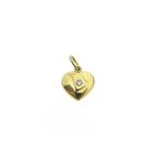 Image 1 of Gold pendant of a heart with zirconia