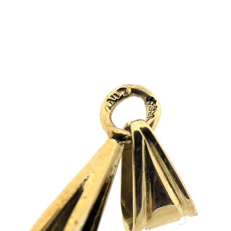 Image 6 of Vintage gold pendant with hematite