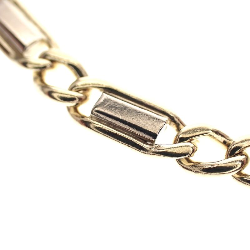 Image 5 of Two-tone gold bracelet with fantasy links | 20 cm