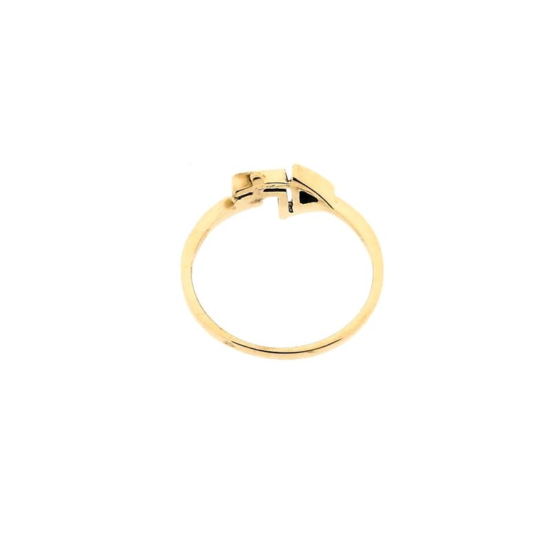 Image 3 of Gold Ring; Diamond 0.01 ct.; 14 Karat; Size 16.75