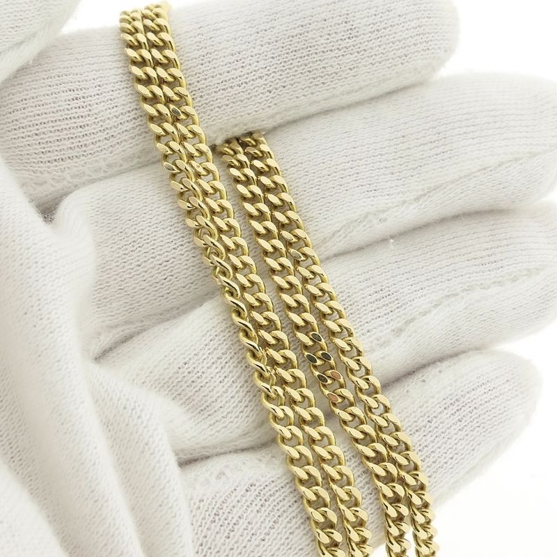 Image 5 of Gold gourmet link chain; 52 cm
