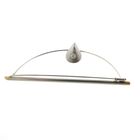 Image 6 of Platinum brooch with gold charm and diamonds; 0.80 ct.