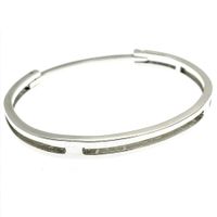 Silver design bracelet | Ø 64 cm