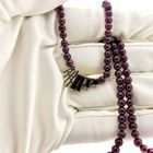 Image 9 of Glass bead necklace with gold pendant