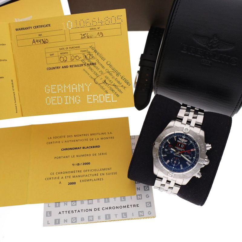 Image 9 of Breitling Chronomat Black Bird A44360; Automatic Watch