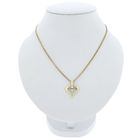 Image 3 of Gold pendant of a heart with zirconia