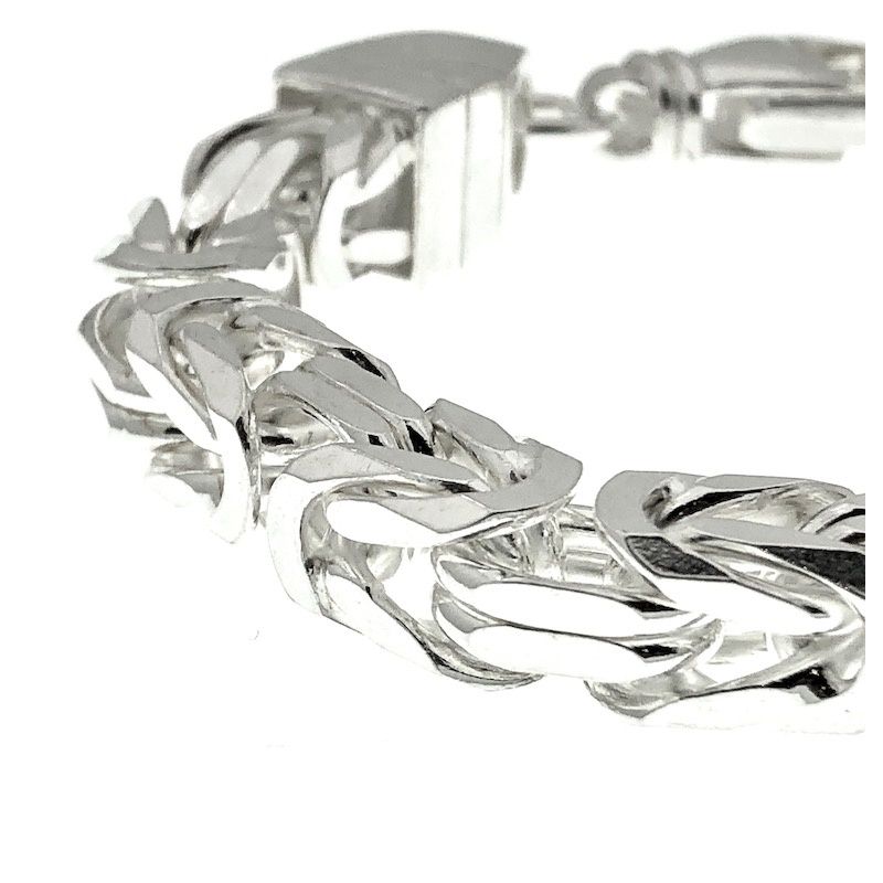 Image 5 of Silver wide king bracelet | 25 cm