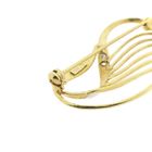 Image 7 of Two-tone gold brooch with zirconia.
