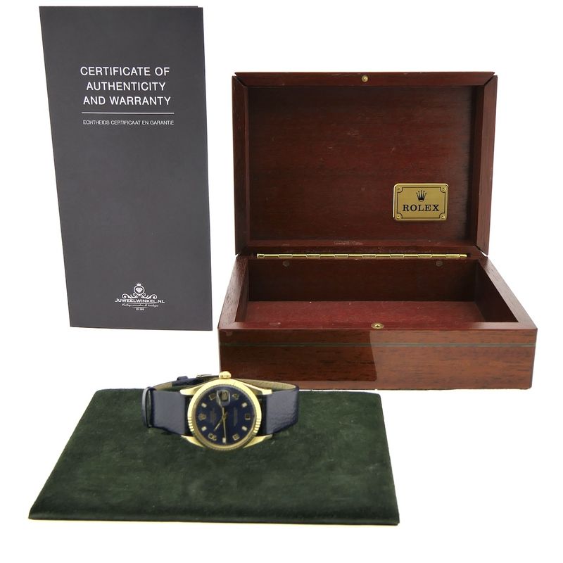 Image 4 of Rolex Oyster Perpetual Date 15037; 14k gold watch