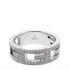 Image 7 of GUCCI white gold ring with 0.36 ct. diamonds