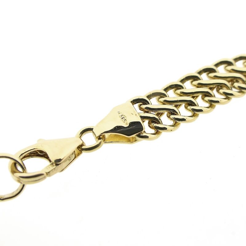 Image 5 of Gold French gourmet link necklace | 45 - 48 cm