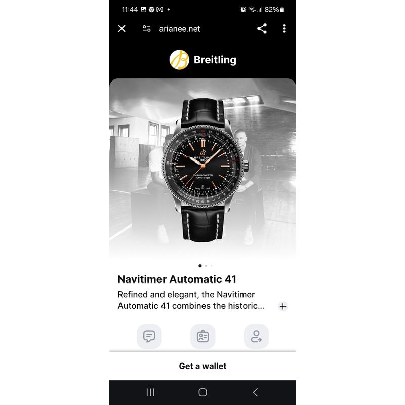 Image 19 of Breitling Navitimer 41mm A17326; Automatic men's watch