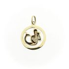 Image 5 of Gold Zodiac Pendant; Aquarius