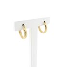 Image 3 of Gold earrings with engravings | Ø 16.2 mm