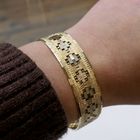Image 8 of Two-tone gold woven fantasy bracelet