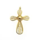 Image 1 of Golden Filigree Cross Pendant