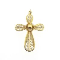 Golden Filigree Cross Pendant