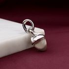 Afbeelding 2 van Witgouden hanger met maansteen