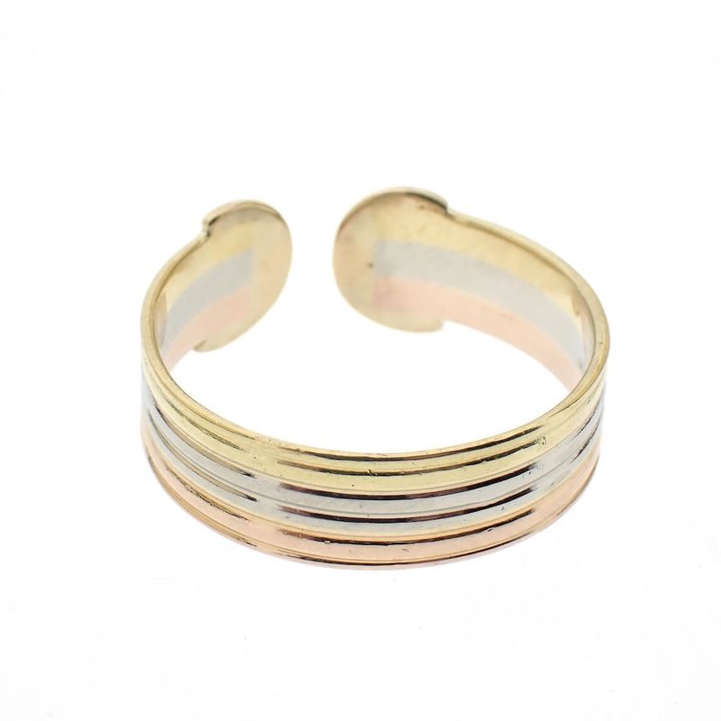 Image 7 of 18 carat tricolor gold ring