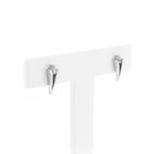 Afbeelding 3 van Witgouden oorstekers met zirconia