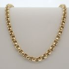 Image 1 of Gold jasseron link necklace | 43 cm