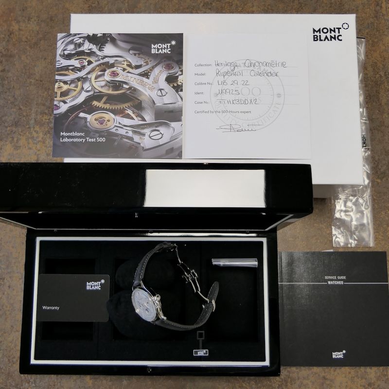 Image 18 of Montblanc Heritage Perpetual Calendar; Automatic men's watch with perpetual calendar