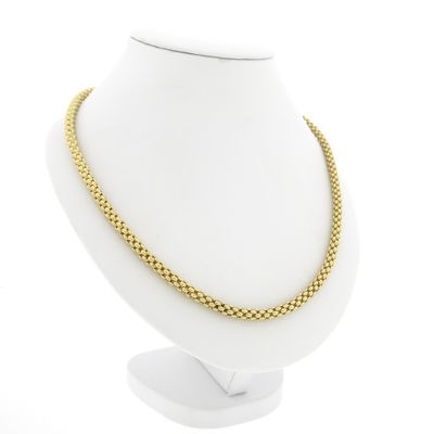 Image 2 of 18K Gold Mesh Link Necklace; 44.5 cm | Fope