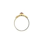 Image 8 of Vintage gold solitaire ring with carnelian