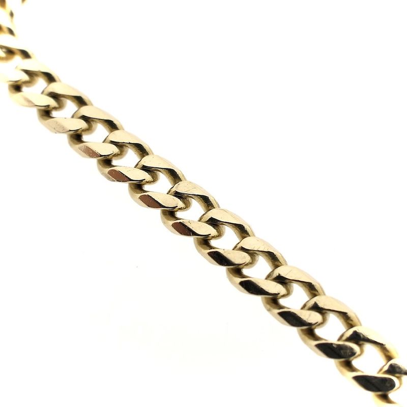 Image 7 of Gold gourmet link bracelet | 20 cm