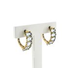 Image 1 of 9 carat aquamarine stud earrings