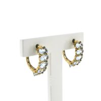 9 carat aquamarine stud earrings