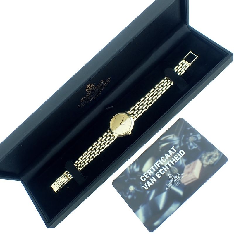 Image 3 of Omega DeVille; 18k. gouden dames horloge