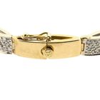 Image 5 of 18K Bicolor Gold Link Bracelet with Diamonds; 1.055 ct.
