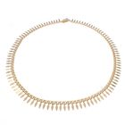 Image 2 of Gold women's necklace; Vintage | 45 cm