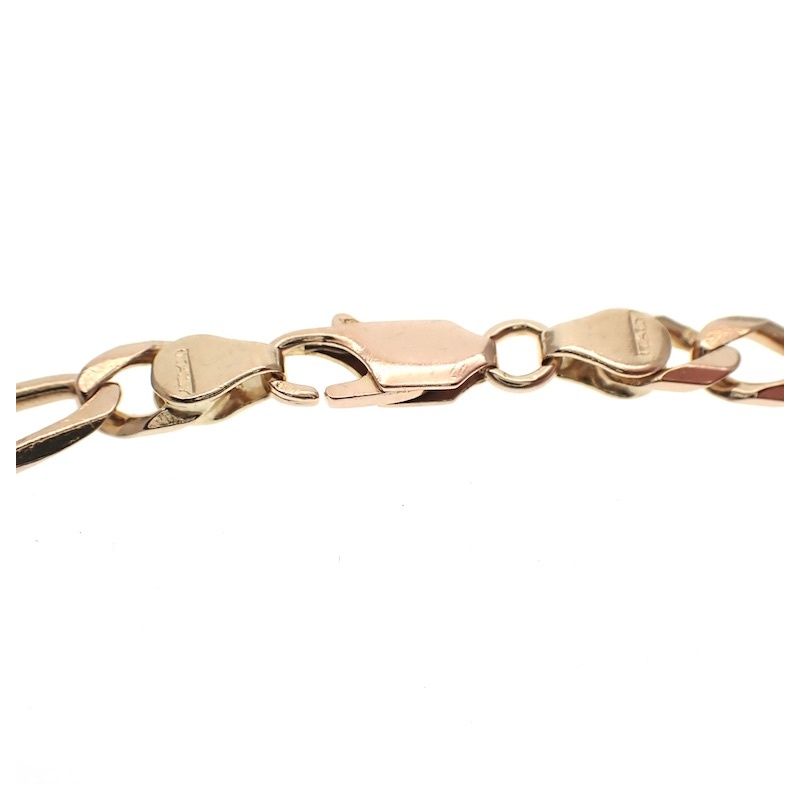 Image 3 of Gold Figaro link bracelet