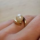 Image 7 of Gold ring with pearl