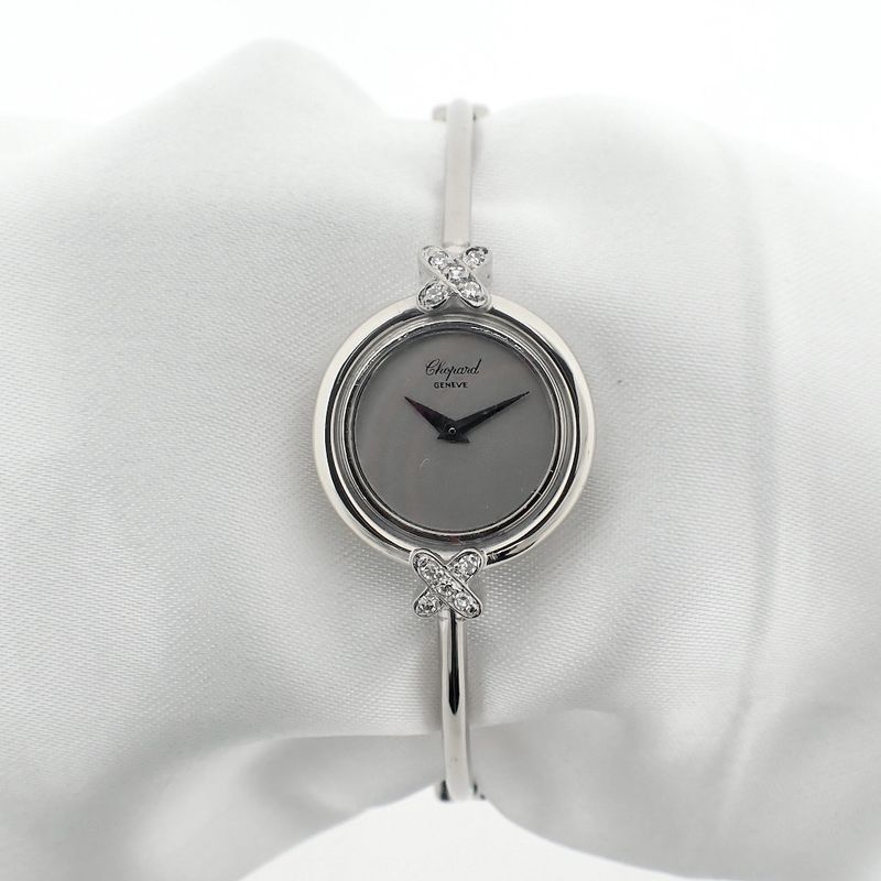 Image 9 of Chopard Cocktail Watch; Vintage 18k women's watch with diamonds