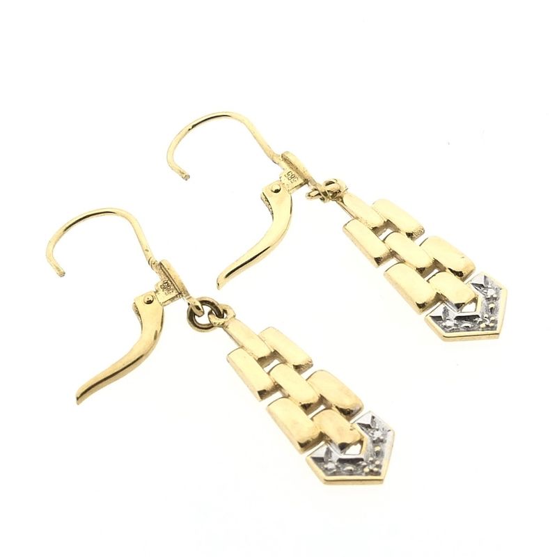 Image 7 of Two-tone gold earrings