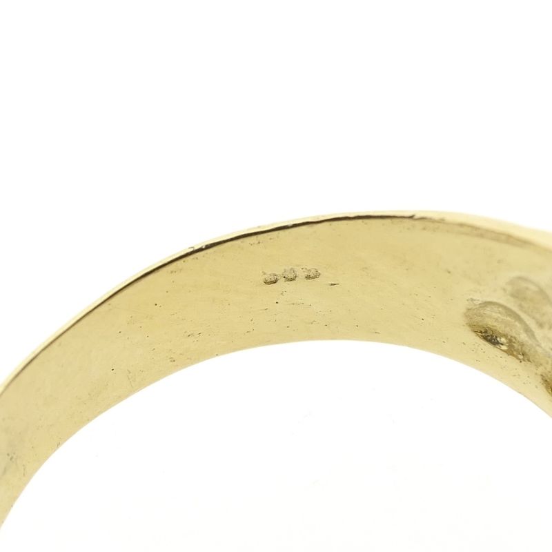 Image 6 of Gold ring with Mercedes logo