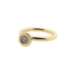 Image 4 of Bron Jewelry gold 'Sushi' ring with diamond; 0.045 ct.